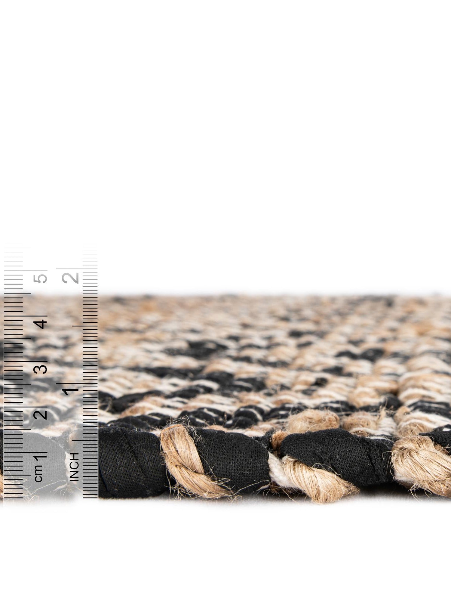Black 1' 2 x 5' 1 Chindi Jute Table Runner Area Rug Decorative Dining Room Kitchen All Natural Material Table Cover Interior Design Home Decor Carpet Mat for Sale at Rug Engine
