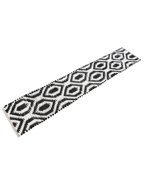 Black and White 1' 2 x 6' 1 Chindi Jute Table Runner Area Rug Decorative Dining Room Kitchen All Natural Material Table Cover Interior Design Home Decor Carpet Mat for Sale at Rug Engine