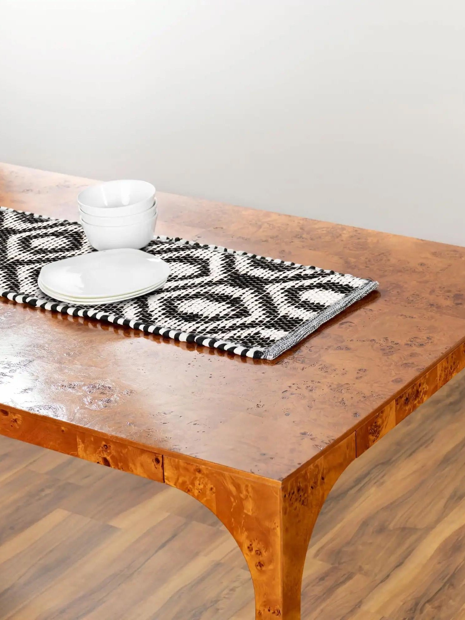 Black and White 1' 2 x 10' Chindi Jute Table Runner Area Rug Decorative Dining Room Kitchen All Natural Material Table Cover Interior Design Home Decor Carpet Mat for Sale at Rug Engine