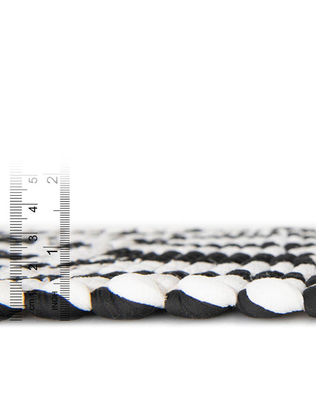 Black and White 1' 2 x 4' 1 Chindi Jute Table Runner Area Rug Decorative Dining Room Kitchen All Natural Material Table Cover Interior Design Home Decor Carpet Mat for Sale at Rug Engine