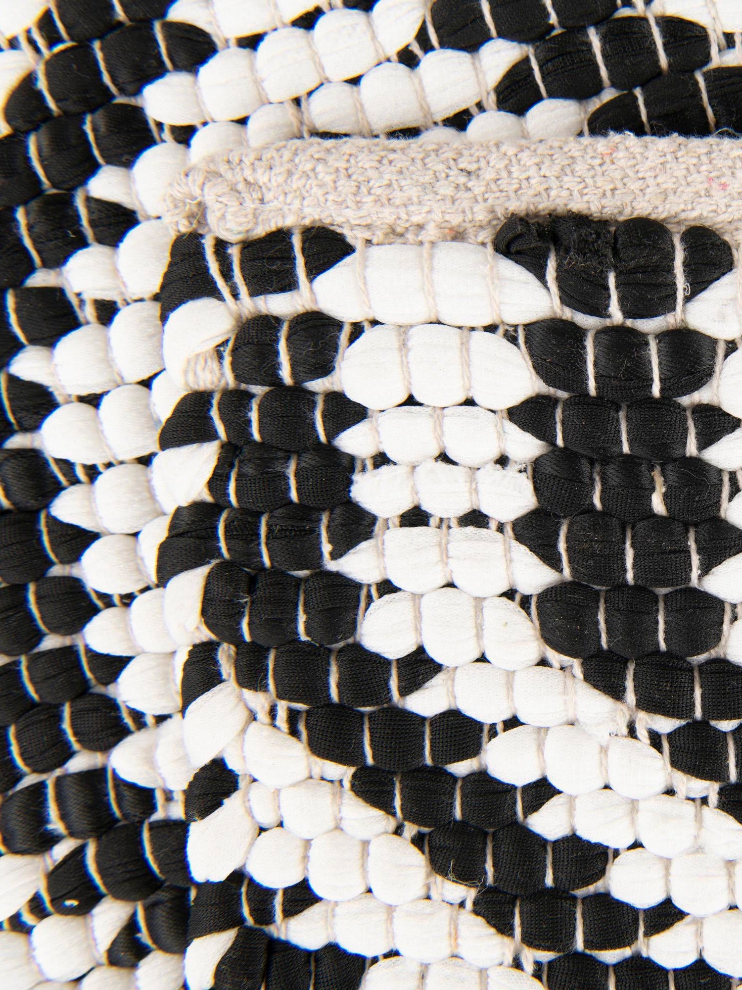 Black and White 1' 2 x 4' 1 Chindi Jute Table Runner Area Rug Decorative Dining Room Kitchen All Natural Material Table Cover Interior Design Home Decor Carpet Mat for Sale at Rug Engine