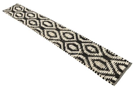 Black and White 1' 2 x 8' Chindi Jute Table Runner Area Rug Decorative Dining Room Kitchen All Natural Material Table Cover Interior Design Home Decor Carpet Mat for Sale at Rug Engine