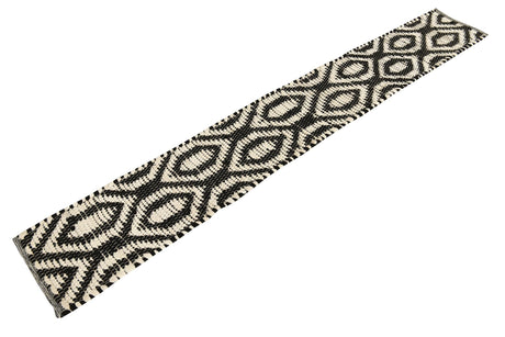 Black and White 1' 2 x 8' Chindi Jute Table Runner Area Rug Decorative Dining Room Kitchen All Natural Material Table Cover Interior Design Home Decor Carpet Mat for Sale at Rug Engine