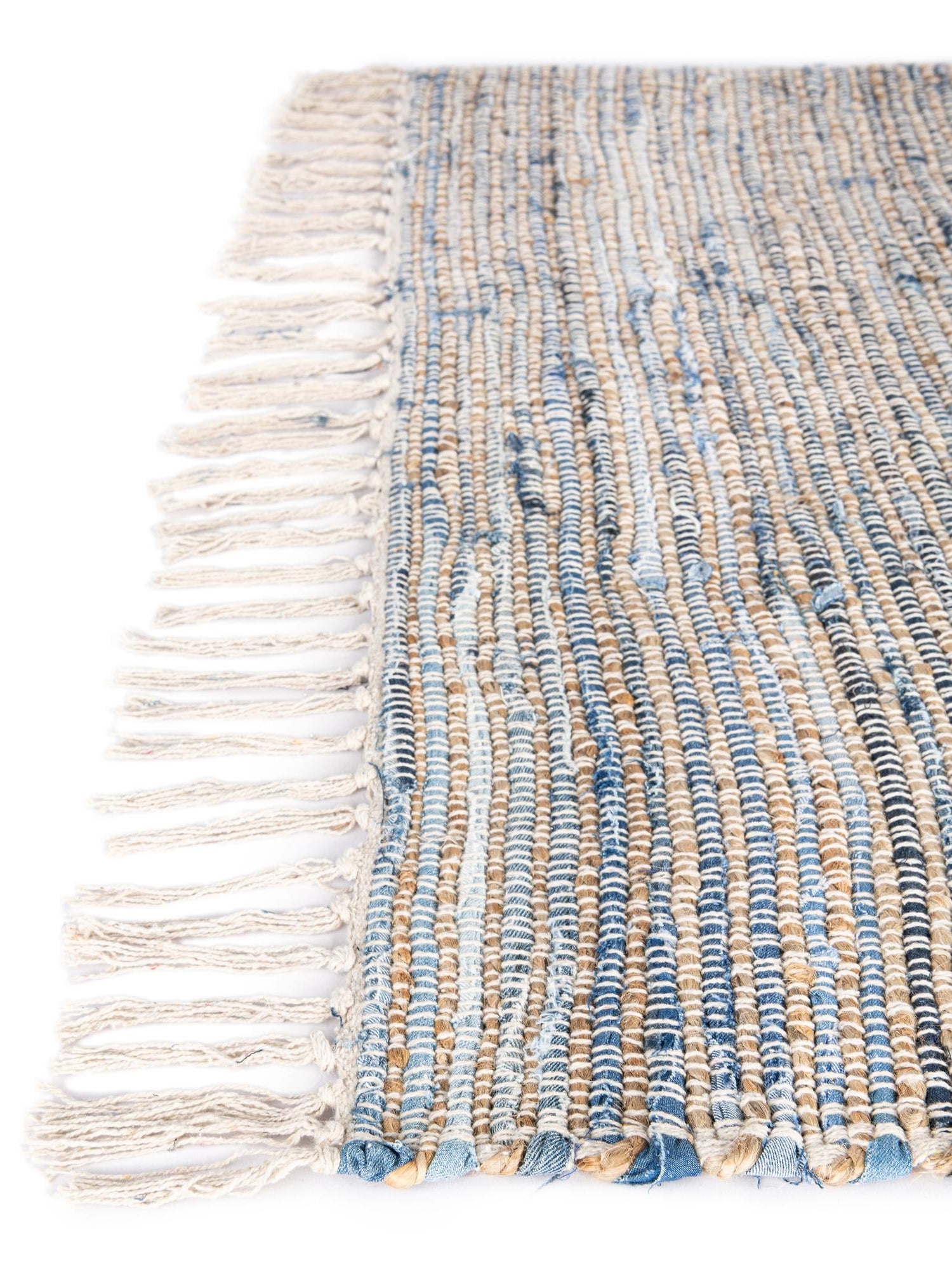 Blue 1' 2 x 10' Chindi Jute Table Runner Area Rug Decorative Dining Room Kitchen All Natural Material Table Cover Interior Design Home Decor Carpet Mat for Sale at Rug Engine