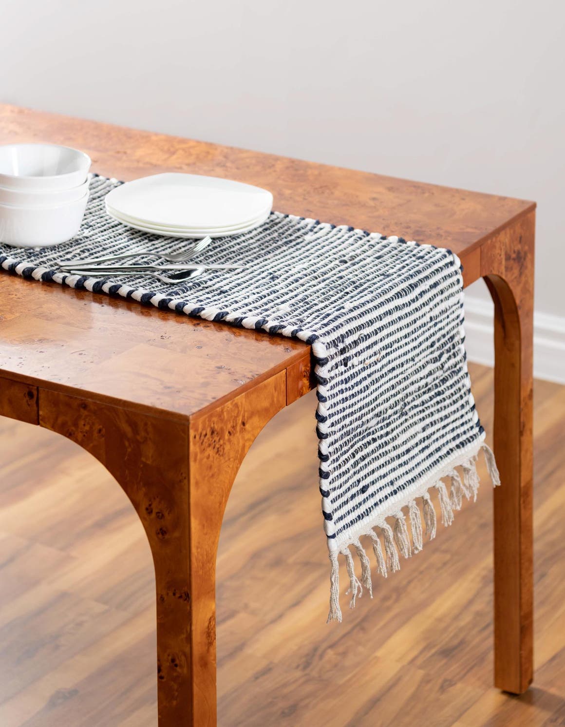 Navy Blue 1' 2 x 6' 1 Chindi Jute Table Runner Area Rug Decorative Dining Room Kitchen All Natural Material Table Cover Interior Design Home Decor Carpet Mat for Sale at Rug Engine