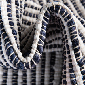 Navy Blue 1' 2 x 6' 1 Chindi Jute Table Runner