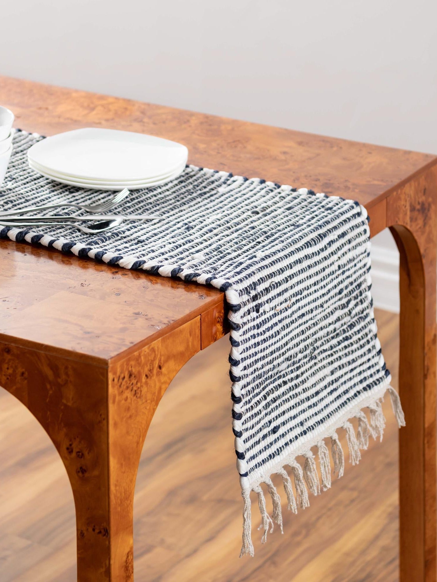 Navy Blue 1' 2 x 6' 1 Chindi Jute Table Runner Area Rug Decorative Dining Room Kitchen All Natural Material Table Cover Interior Design Home Decor Carpet Mat for Sale at Rug Engine