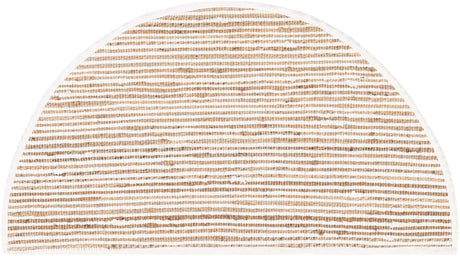 Natural 2' 2 x 4' Chindi Jute Semicircle Hearth Rug