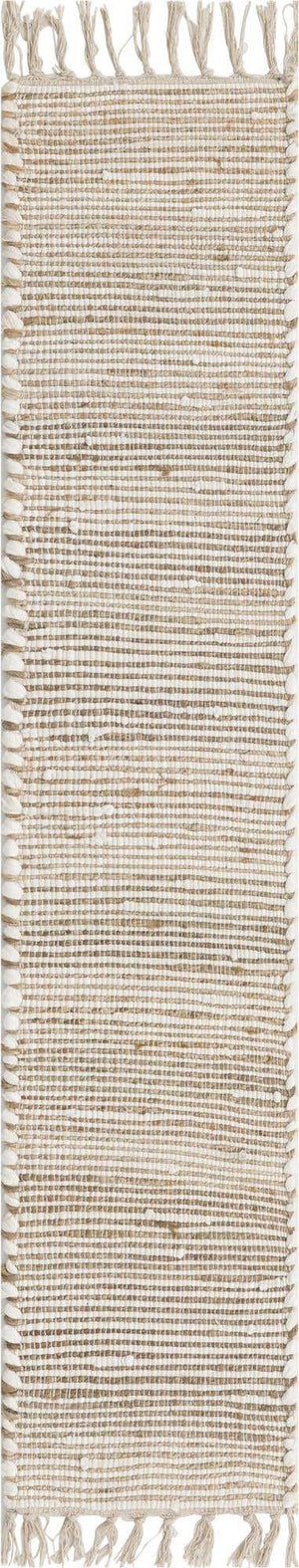 Natural 1' 2 x 6' 1 Chindi Jute Table Runner