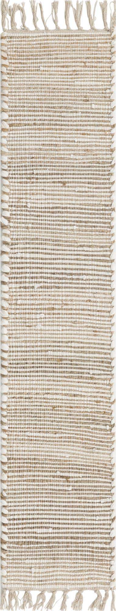 Natural 1' 2 x 6' 1 Chindi Jute Table Runner
