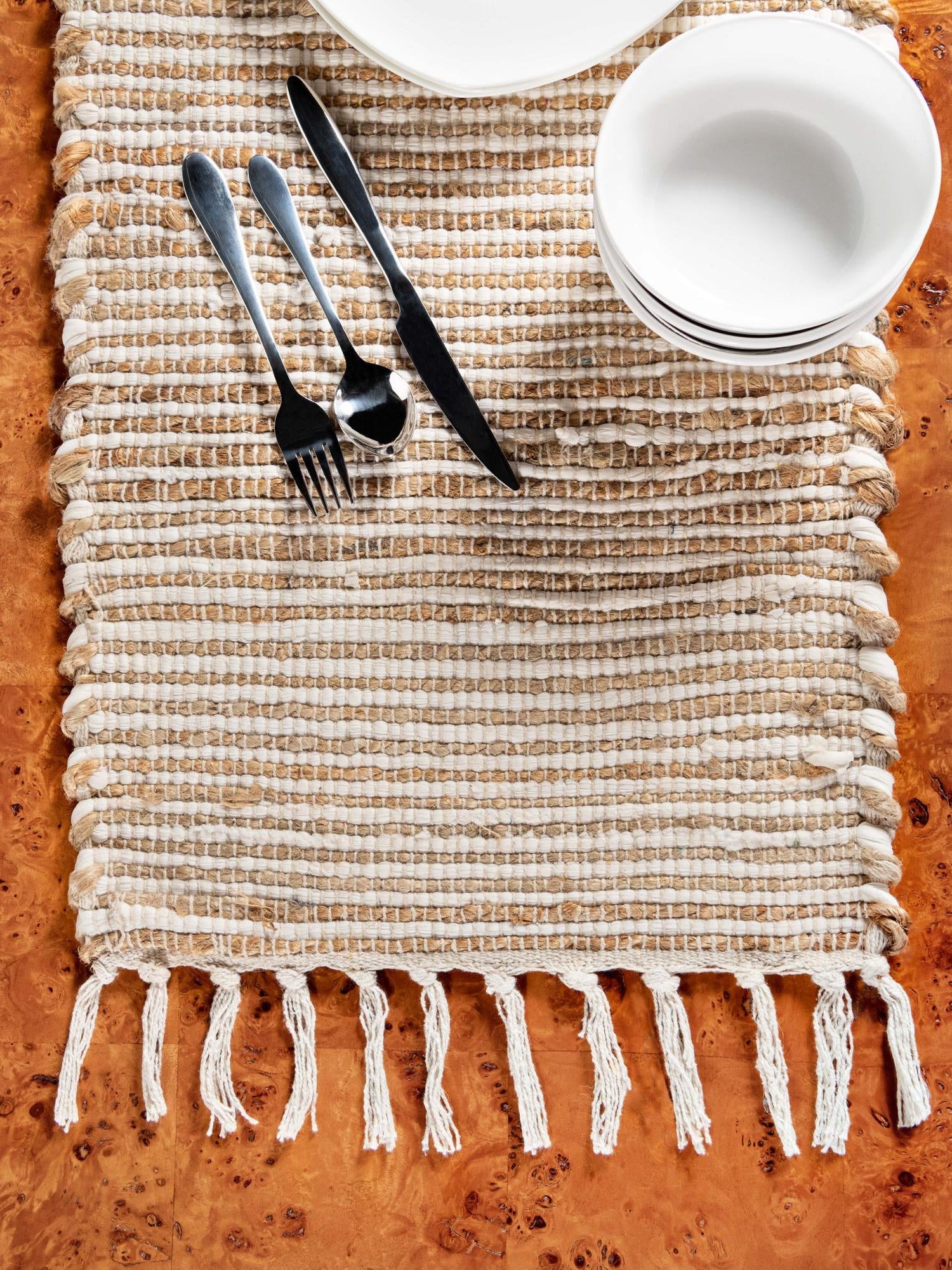 Natural 1' 2 x 8' Chindi Jute Runner Area Rug Decorative Dining Room Kitchen All Natural Material Table Cover Interior Design Home Decor Carpet Mat for Sale at Rug Engine