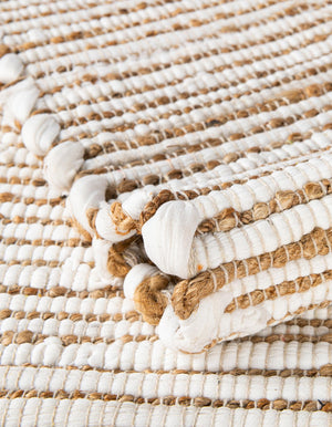 Natural 1' 2 x 5' 1 Chindi Jute Table Runner