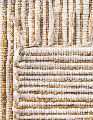 Natural 1' 2 x 5' 1 Chindi Jute Table Runner