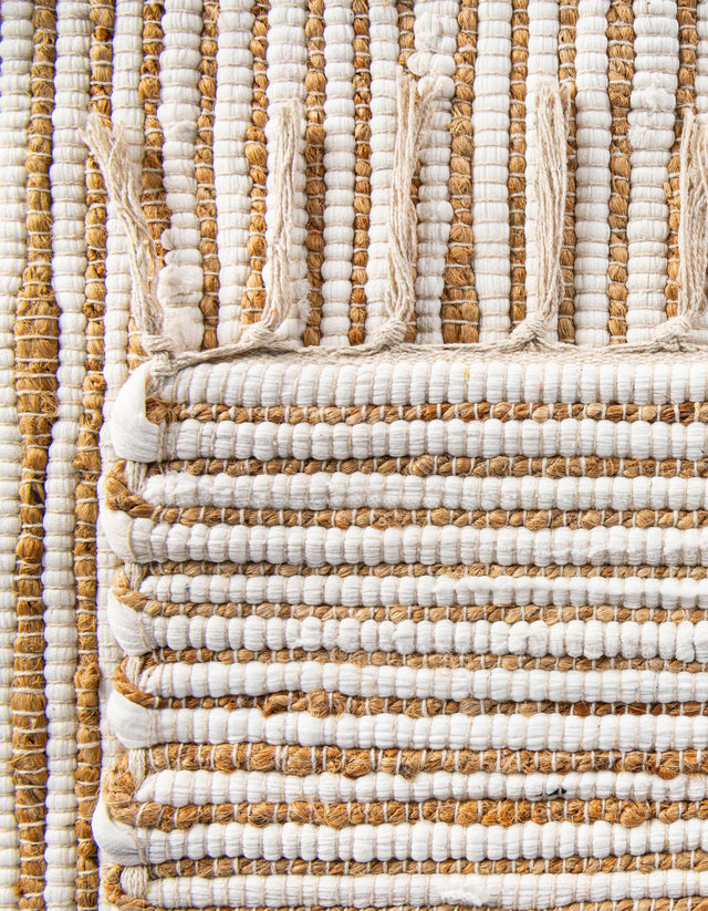 Natural 1' 2 x 5' 1 Chindi Jute Table Runner