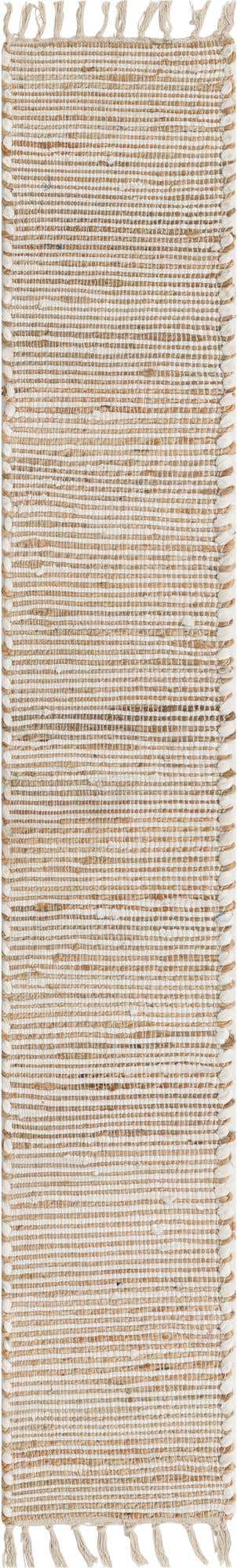 Natural 1' 2 x 8' Chindi Jute Table Runner