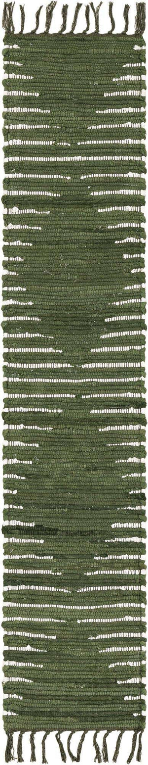 Green 1' 2 x 6' 1 Chindi Cotton Table Runner