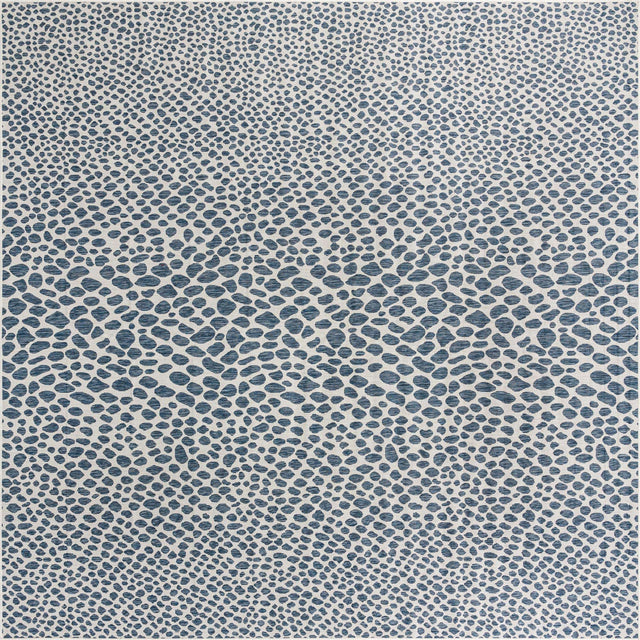 Blue 13' 1 x 13' 1 Jill Zarin Outdoor Square Area Rug Weather Resistant for Patio, Deck, Terrace, Balcony, Porch Durable 100% Polypropylene Carpet for Outside for Sale at Rug Engine