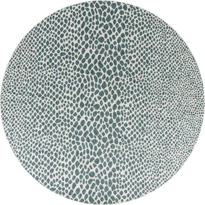 Teal 13' 1 x 13' 1 Jill Zarin Outdoor Round Area Rug Weather Resistant for Patio, Deck, Terrace, Balcony, Porch Durable 100% Polypropylene Carpet for Outside for Sale at Rug Engine