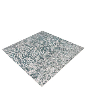 Teal 13' 1 x 13' 1 Jill Zarin Outdoor Square Area Rug Weather Resistant for Patio, Deck, Terrace, Balcony, Porch Durable 100% Polypropylene Carpet for Outside for Sale at Rug Engine