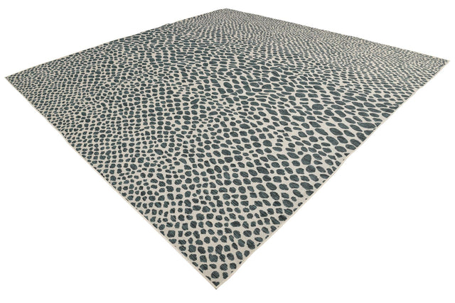 Teal 13' 1 x 13' 1 Jill Zarin Outdoor Square Area Rug Weather Resistant for Patio, Deck, Terrace, Balcony, Porch Durable 100% Polypropylene Carpet for Outside for Sale at Rug Engine