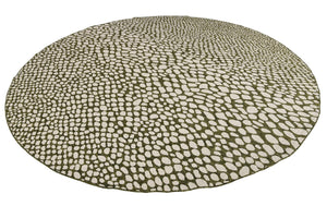 Green 13' 1 x 13' 1 Jill Zarin Outdoor Round Area Rug Weather Resistant for Patio, Deck, Terrace, Balcony, Porch Durable 100% Polypropylene Carpet for Outside for Sale at Rug Engine