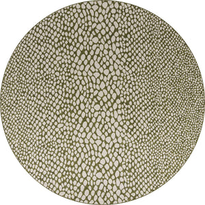 Green 13' 1 x 13' 1 Jill Zarin Outdoor Round Area Rug Weather Resistant for Patio, Deck, Terrace, Balcony, Porch Durable 100% Polypropylene Carpet for Outside for Sale at Rug Engine