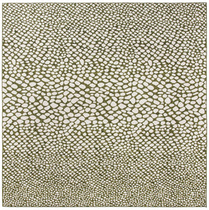Green 13' 1 x 13' 1 Jill Zarin Outdoor Square Area Rug Weather Resistant for Patio, Deck, Terrace, Balcony, Porch Durable 100% Polypropylene Carpet for Outside for Sale at Rug Engine