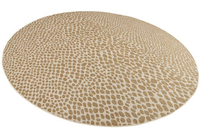 Dark Beige 10' 8 x 10' 8 Jill Zarin Outdoor Round Area Rug Weather Resistant for Patio, Deck, Terrace, Balcony, Porch Durable 100% Polypropylene Carpet for Outside for Sale at Rug Engine