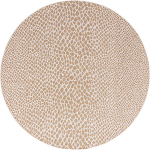 Dark Beige 10' 8 x 10' 8 Jill Zarin Outdoor Round Area Rug Weather Resistant for Patio, Deck, Terrace, Balcony, Porch Durable 100% Polypropylene Carpet for Outside for Sale at Rug Engine