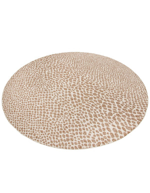 Dark Beige 13' 1 x 13' 1 Jill Zarin Outdoor Round Area Rug Weather Resistant for Patio, Deck, Terrace, Balcony, Porch Durable 100% Polypropylene Carpet for Outside for Sale at Rug Engine