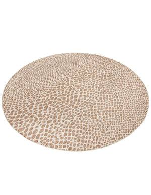 Dark Beige 13' 1 x 13' 1 Jill Zarin Outdoor Round Area Rug Weather Resistant for Patio, Deck, Terrace, Balcony, Porch Durable 100% Polypropylene Carpet for Outside for Sale at Rug Engine