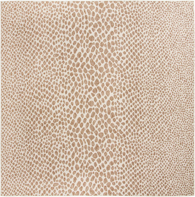 Dark Beige 13' 1 x 13' 1 Jill Zarin Outdoor Square Area Rug Weather Resistant for Patio, Deck, Terrace, Balcony, Porch Durable 100% Polypropylene Carpet for Outside for Sale at Rug Engine