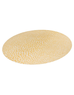 Yellow Ivory 13' 1 x 13' 1 Jill Zarin Outdoor Round Area Rug Weather Resistant for Patio, Deck, Terrace, Balcony, Porch Durable 100% Polypropylene Carpet for Outside for Sale at Rug Engine