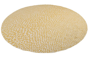 Yellow Ivory 13' 1 x 13' 1 Jill Zarin Outdoor Round Area Rug Weather Resistant for Patio, Deck, Terrace, Balcony, Porch Durable 100% Polypropylene Carpet for Outside for Sale at Rug Engine