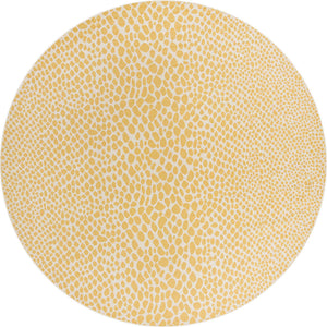 Yellow Ivory 13' 1 x 13' 1 Jill Zarin Outdoor Round Area Rug Weather Resistant for Patio, Deck, Terrace, Balcony, Porch Durable 100% Polypropylene Carpet for Outside for Sale at Rug Engine