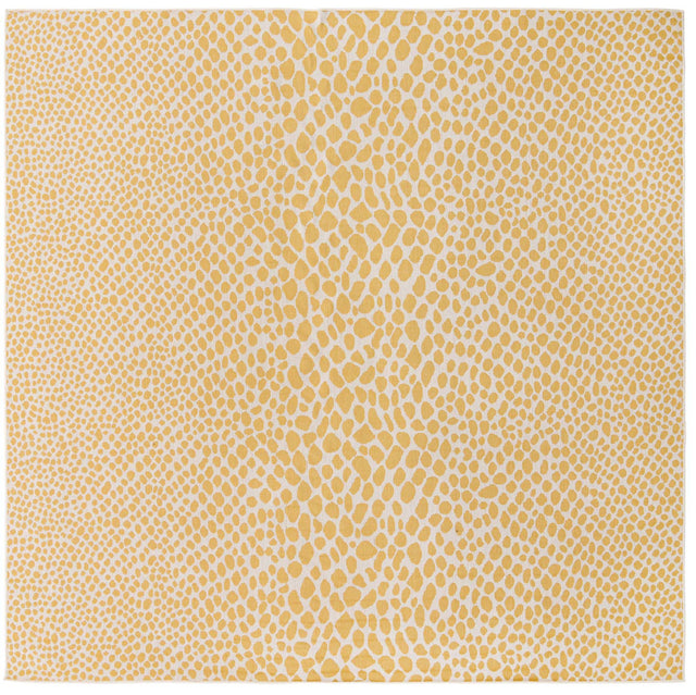 Yellow Ivory 10' 8 x 10' 8 Jill Zarin Outdoor Square Area Rug Weather Resistant for Patio, Deck, Terrace, Balcony, Porch Durable 100% Polypropylene Carpet for Outside for Sale at Rug Engine