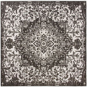 Charcoal Gray 13' 1 x 13' 1 Jill Zarin Outdoor Square Area Rug Weather Resistant for Patio, Deck, Terrace, Balcony, Porch Durable 100% Polypropylene Carpet for Outside for Sale at Rug Engine