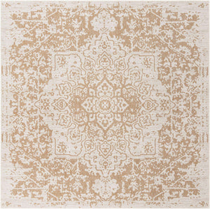 Beige 10' 8 x 10' 8 Jill Zarin Outdoor Square Area Rug Weather Resistant for Patio, Deck, Terrace, Balcony, Porch Durable 100% Polypropylene Carpet for Outside for Sale at Rug Engine