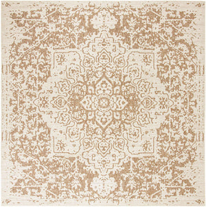 Beige 13' 1 x 13' 1 Jill Zarin Outdoor Square Area Rug Weather Resistant for Patio, Deck, Terrace, Balcony, Porch Durable 100% Polypropylene Carpet for Outside for Sale at Rug Engine