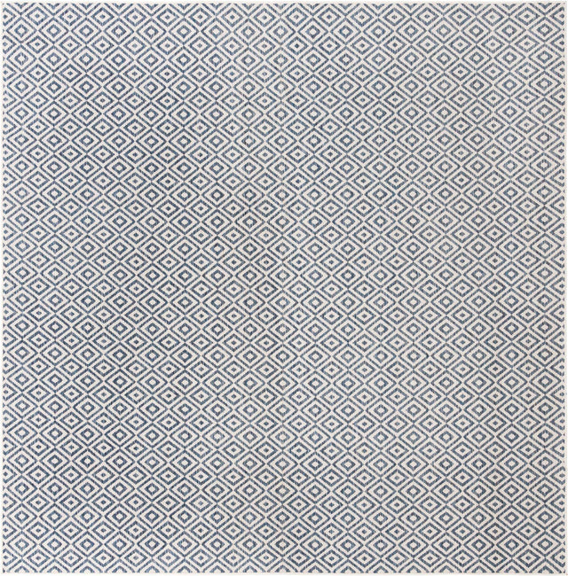 Blue 11' x 11' Jill Zarin Outdoor Square Rug