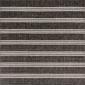 Charcoal 13' 1 x 13' 1 Jill Zarin Outdoor Square Area Rug Weather Resistant for Patio, Deck, Terrace, Balcony, Porch Durable 100% Polypropylene Carpet for Outside for Sale at Rug Engine