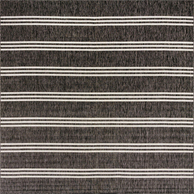 Charcoal 13' 1 x 13' 1 Jill Zarin Outdoor Square Area Rug Weather Resistant for Patio, Deck, Terrace, Balcony, Porch Durable 100% Polypropylene Carpet for Outside for Sale at Rug Engine