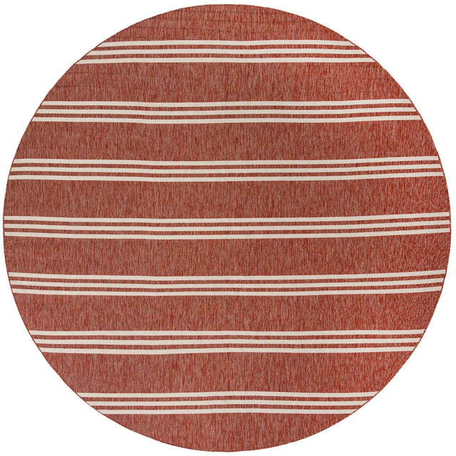 Rust Red 13' 1 x 13' 1 Jill Zarin Outdoor Round Area Rug Weather Resistant for Patio, Deck, Terrace, Balcony, Porch Durable 100% Polypropylene Carpet for Outside for Sale at Rug Engine