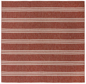 Rust Red 13' 1 x 13' 1 Jill Zarin Outdoor Square Area Rug Weather Resistant for Patio, Deck, Terrace, Balcony, Porch Durable 100% Polypropylene Carpet for Outside for Sale at Rug Engine