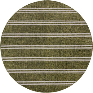 Green 10' 8 x 10' 8 Jill Zarin Outdoor Round Area Rug Weather Resistant for Patio, Deck, Terrace, Balcony, Porch Durable 100% Polypropylene Carpet for Outside for Sale at Rug Engine
