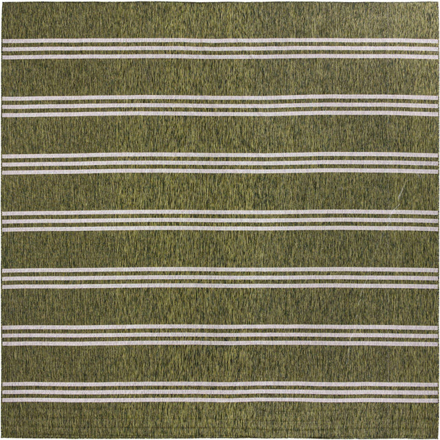 Green 13' 1 x 13' 1 Jill Zarin Outdoor Square Area Rug Weather Resistant for Patio, Deck, Terrace, Balcony, Porch Durable 100% Polypropylene Carpet for Outside for Sale at Rug Engine
