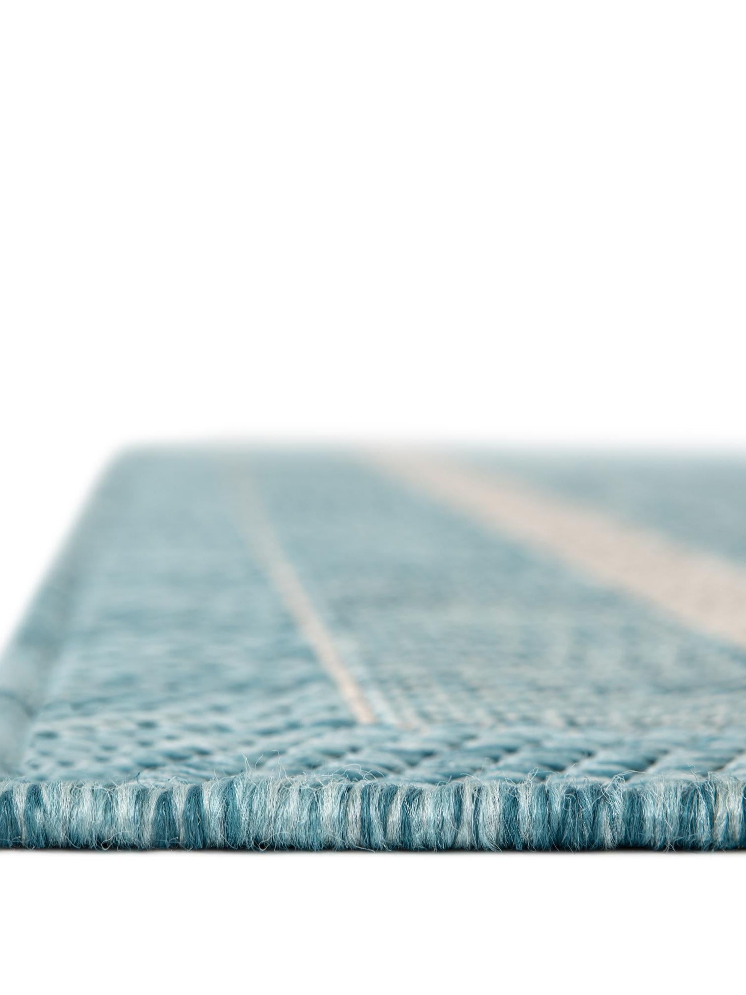 Aquamarine 13' 1 x 13' 1 Outdoor Border Square Area Rug Weather Resistant for Patio, Deck, Terrace, Balcony, Porch 100% Polypropylene Classic Bordered Carpet for Sale at Rug Engine