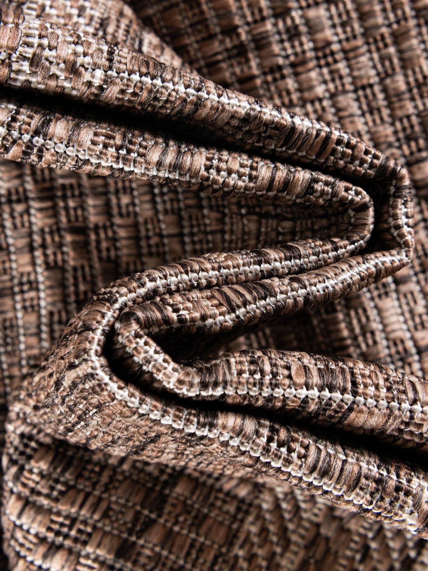 Brown 10' x 10' Outdoor Border Round Area Rug Weather Resistant for Patio, Deck, Terrace, Balcony, Porch 100% Polypropylene Classic Bordered Carpet for Sale at Rug Engine
