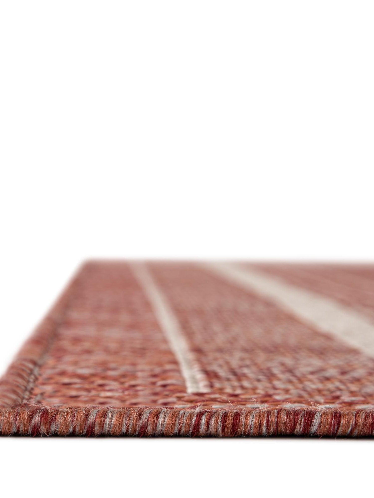 Rust Red 5' 3 x 5' 3 Outdoor Border Square Area Rug Weather Resistant for Patio, Deck, Terrace, Balcony, Porch 100% Polypropylene Classic Bordered Carpet for Sale at Rug Engine