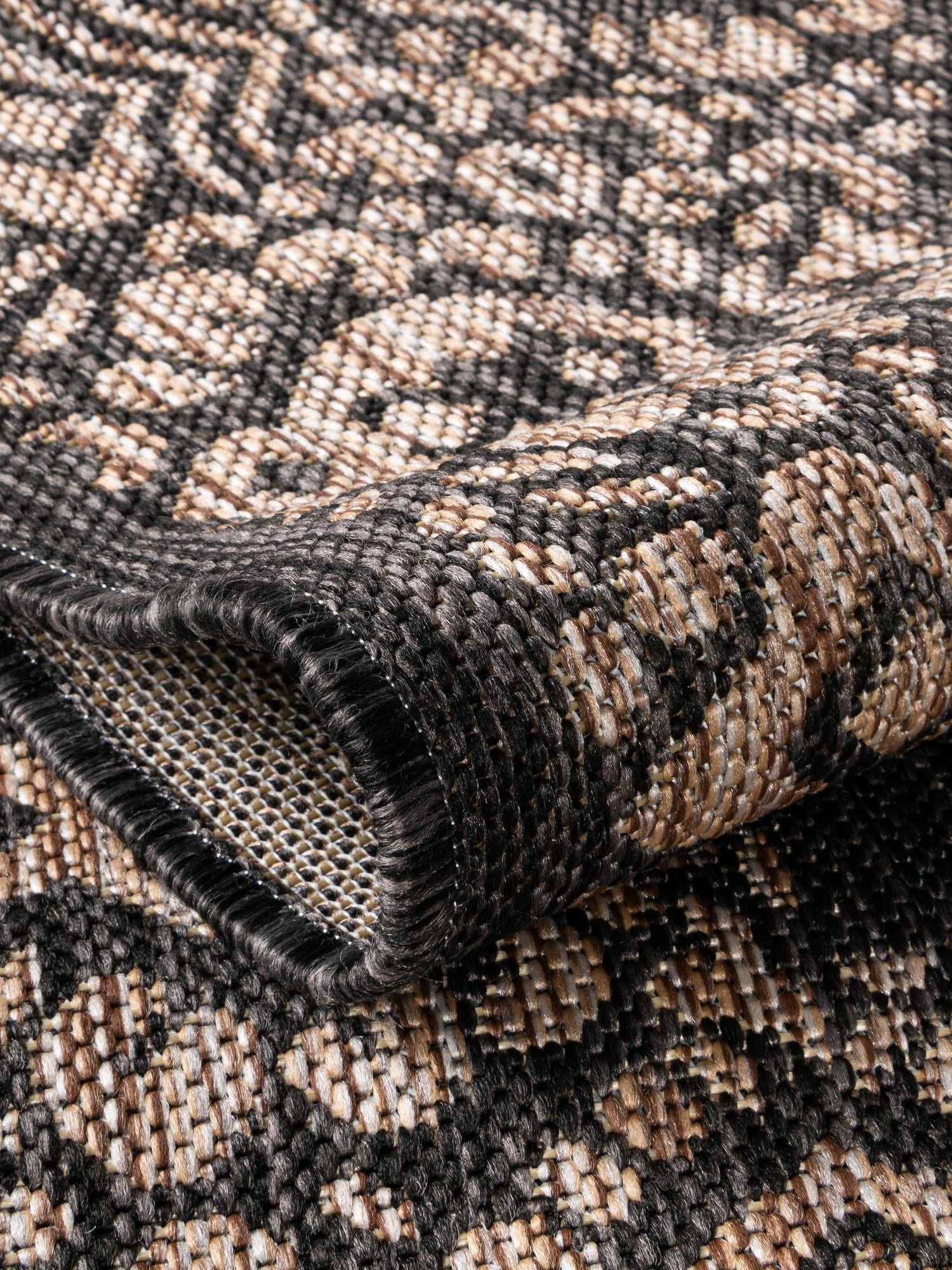 Charcoal Gray 10' 8 x 10' 8 Outdoor Border Square Area Rug Weather Resistant for Patio, Deck, Terrace, Balcony, Porch 100% Polypropylene Classic Bordered Carpet for Sale at Rug Engine